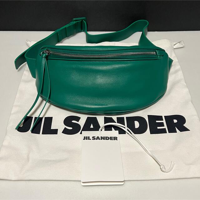 新品 Jil Sander ジルサンダー ロゴ レザー ベルトバッグ 小