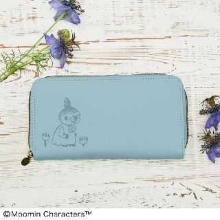 リトルミー(Little Me)のMOOMIN たっぷり入る長財布 BOOK SMOKY BLU(財布)