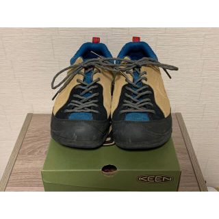 キーン(KEEN)のキーン KEEN ジャスパーロックス ベージュ ブルー 27cm(スニーカー)