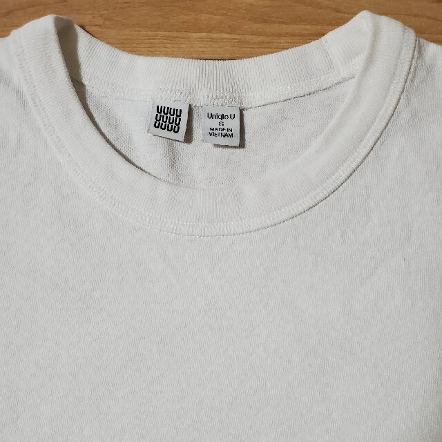 UNIQLO(ユニクロ)のUNIQLO U クルーネック　半袖Tシャツ　白　XS メンズのトップス(Tシャツ/カットソー(半袖/袖なし))の商品写真
