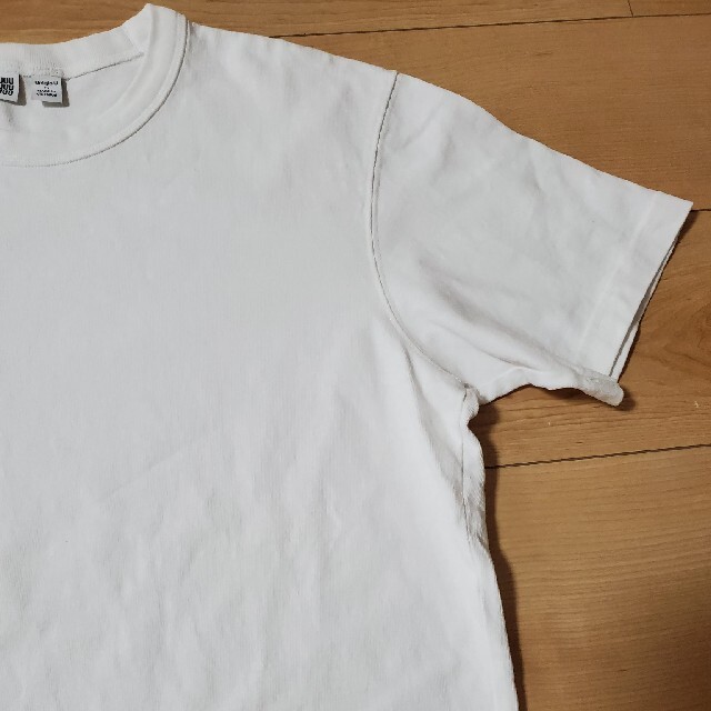 UNIQLO(ユニクロ)のUNIQLO U クルーネック　半袖Tシャツ　白　XS メンズのトップス(Tシャツ/カットソー(半袖/袖なし))の商品写真