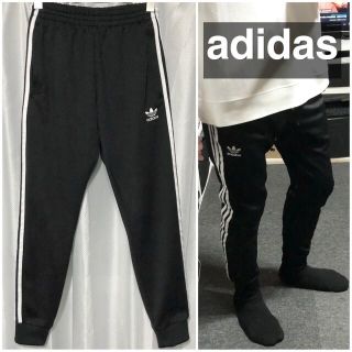 アディダス(adidas)のadidasジョガーパンツトラックパンツジャージパンツメンズ黒ブラックSサイズ(その他)