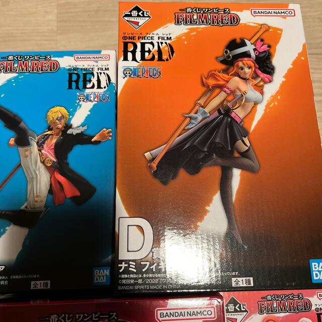 一番くじワンピース film red ルフィ以外上位賞コンプリートセットの