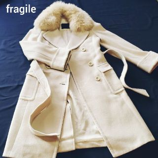 フラジール(FRAGILE)のアンゴラ混  フォックスファーロングコート(ロングコート)