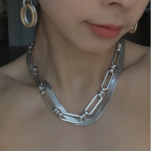 Ameri VINTAGE - MEDI 3WAY CHAIN LAYERED NECKLACEの通販 by bani's shop｜アメリ