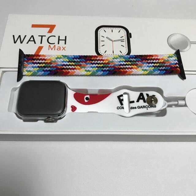  S7 MAXSeries7シルバーステンレス1.9インチBT通話ワイヤレス充電 メンズの時計(腕時計(デジタル))の商品写真