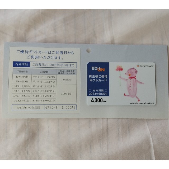 エディオン株主優待 16000円分 - www.otravaux.fr