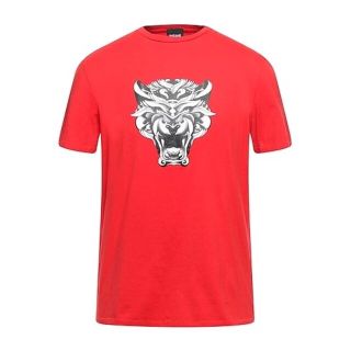 ジャストカヴァリ(Just Cavalli)の【新品未使用】 JUST CAVALLI ジャストカヴァリ Tシャツ レッド(Tシャツ/カットソー(半袖/袖なし))