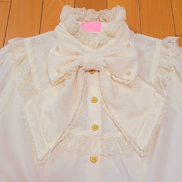 Angelic Pretty(アンジェリックプリティー)のAngelic Pretty★Romantic Sweet Lacy姫袖ブラウス レディースのトップス(シャツ/ブラウス(長袖/七分))の商品写真