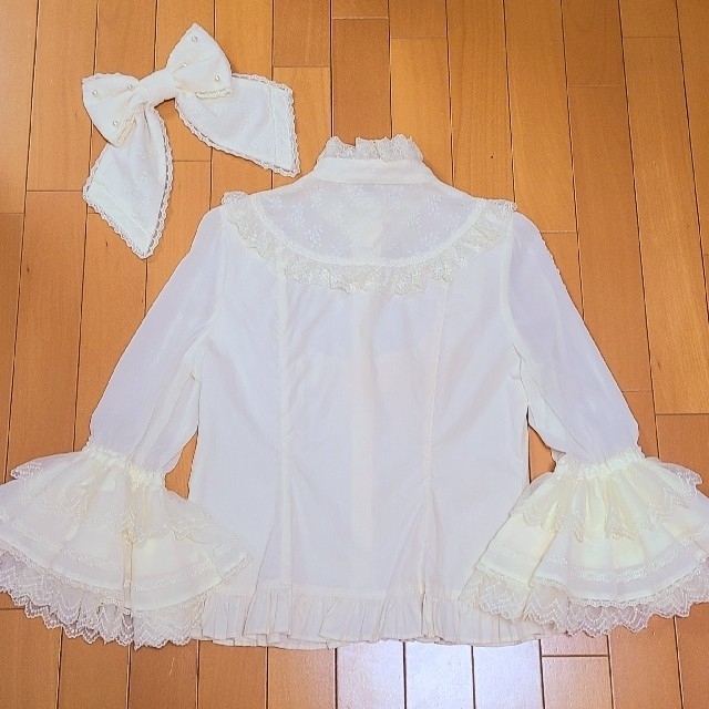 Angelic Pretty(アンジェリックプリティー)のAngelic Pretty★Romantic Sweet Lacy姫袖ブラウス レディースのトップス(シャツ/ブラウス(長袖/七分))の商品写真