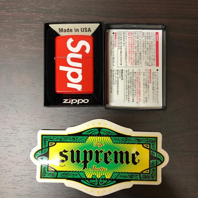 Supreme 17ss Logo Zippo "Red" 新品