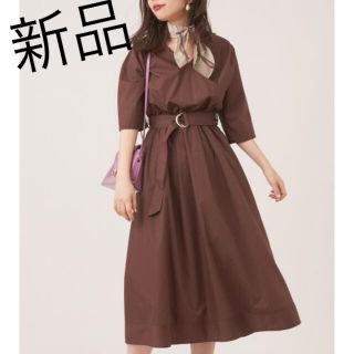 ナチュラルクチュール(natural couture)のナチュラルクチュール　スカーフ&共ベルト付き　前後　2WAY ワンピース(ロングワンピース/マキシワンピース)