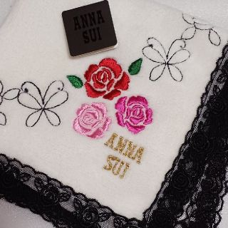 アナスイ(ANNA SUI)の値下げ📌アナスイ☆大判タオルハンカチ🌹(ハンカチ)