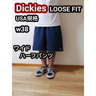 ディッキーズ(Dickies)のディッキーズ ハーフパンツ ショートパンツ 短パン ネイビー 紺色 w38 XL(ショートパンツ)