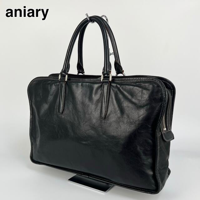 aniary(アニアリ)の22S202 Aniary アニアリ レザービジネスバッグ ハンドバッグ レザー メンズのバッグ(ビジネスバッグ)の商品写真