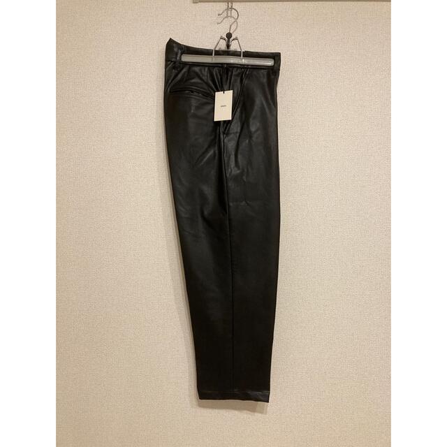 stein ex wide tapered trousers leather S