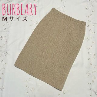 バーバリー(BURBERRY)の【美品】BURBERRY バーバリー ツイードスカート(ひざ丈スカート)