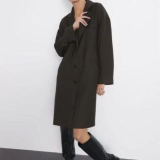 ザラ(ZARA)のZARA チェスターコート トレンチコート オリーブカラー ザラ(チェスターコート)