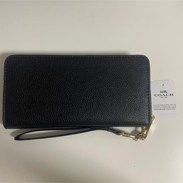 【新品・未使用】COACH ラウンドジップ ブラック レディース