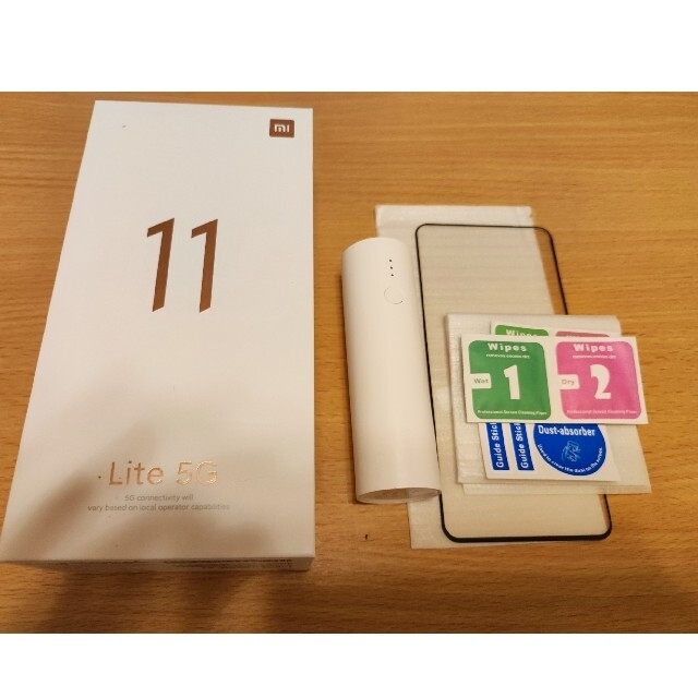 美品 Xiaomi Mi 11 lite 5G SIMフリー ＋おまけ2点 - スマートフォン本体