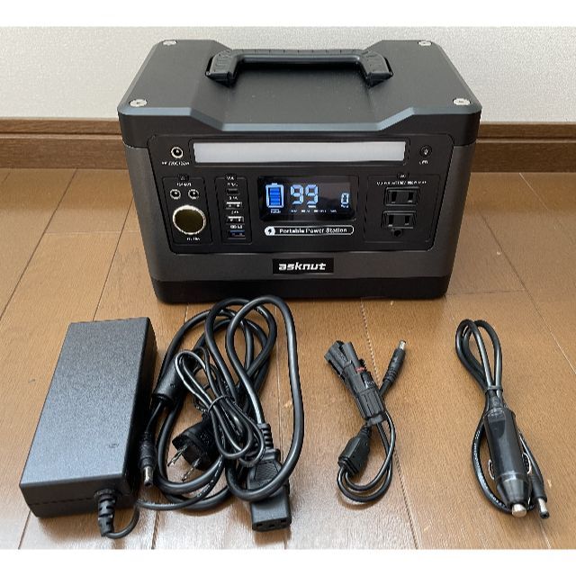 ASKNUT CS-CN500 ポータブル電源 540Wh AC500W