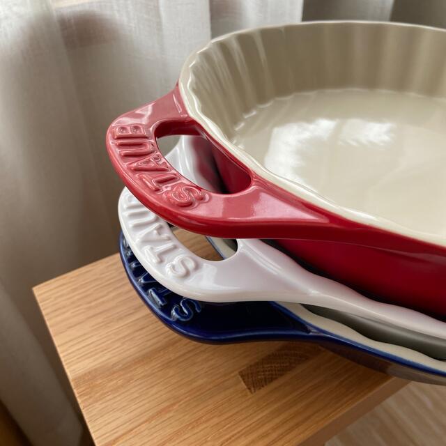 STAUB(ストウブ)のSTAUB パイディッシュ28cm ３枚セット　中古品 インテリア/住まい/日用品のキッチン/食器(食器)の商品写真