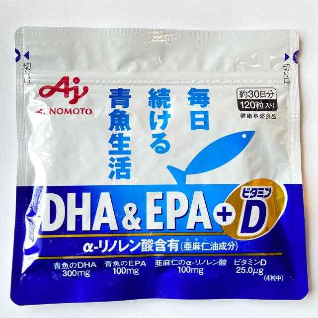 味の素(アジノモト)の味の素　dha&epa 30日分120粒入り 食品/飲料/酒の健康食品(その他)の商品写真