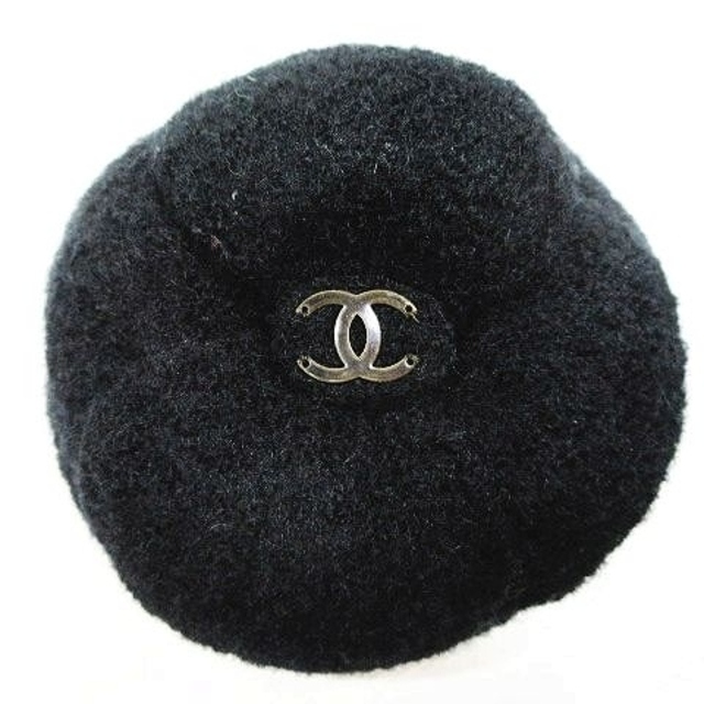 シャネル CHANEL コサージュ カメリア ココマーク ツイード 黒 シャネル CHANEL コサージュ カメリア ココマーク ツイード 黒