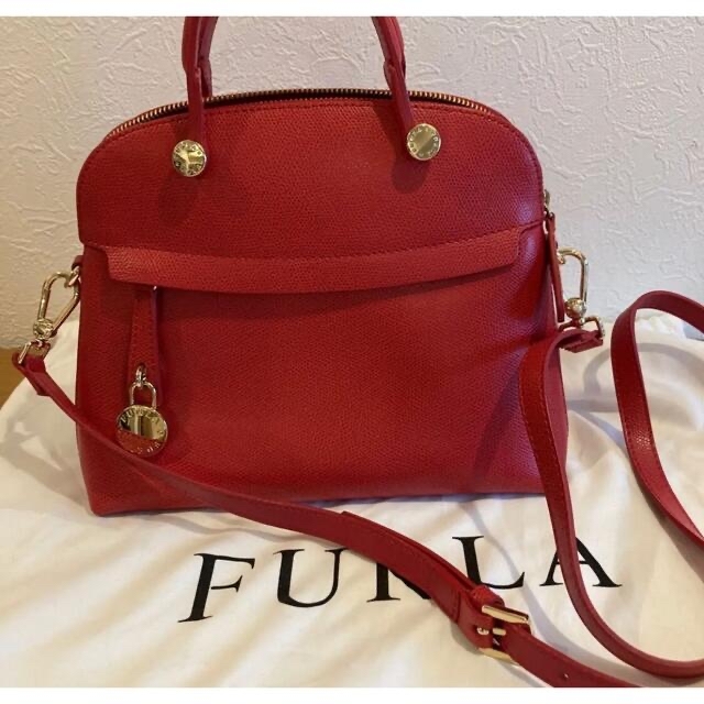 セットアップ Furla - FURLA フルラ　パイパー　レッド　赤 ハンドバッグ