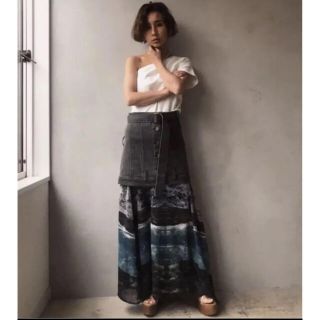 アメリヴィンテージ(Ameri VINTAGE)のAMERI MEDI MARIANA DENIM SKIRT(ロングスカート)