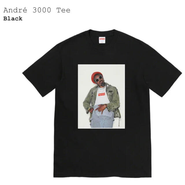 Supreme(シュプリーム)のSupreme Andre 3000 Tee Black XXL メンズのトップス(Tシャツ/カットソー(半袖/袖なし))の商品写真