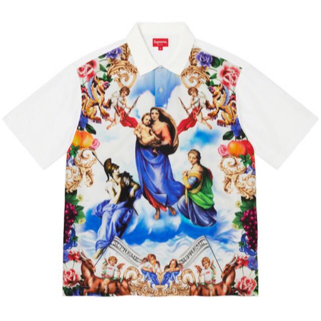 新品 送料込 Supreme Heavenly Silk Polo L 白