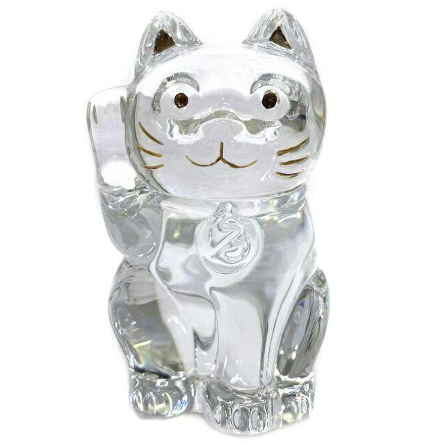 日本未発売】 BACCARATバカラ/※稀少型オブジェ 猫 キャット 置物 黒猫