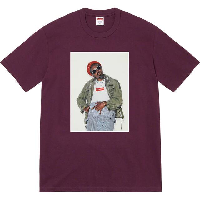 Supreme(シュプリーム)の【 Eggplant L 】Supreme André 3000 Tee メンズのトップス(Tシャツ/カットソー(半袖/袖なし))の商品写真