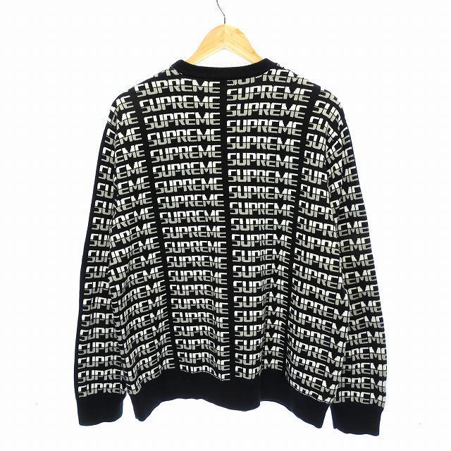Supreme(シュプリーム)のシュプリーム Repeat Sweater ニット セーター ロゴ XL 黒 メンズのトップス(ニット/セーター)の商品写真