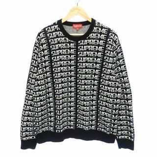 シュプリーム(Supreme)のシュプリーム Repeat Sweater ニット セーター ロゴ XL 黒(ニット/セーター)