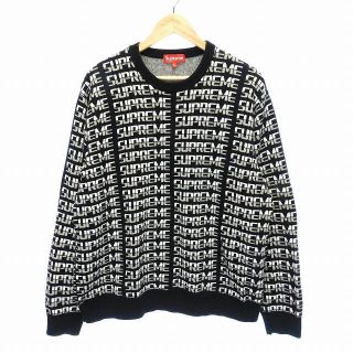 シュプリーム(Supreme)のシュプリーム Repeat Sweater ニット セーター ロゴ XL 黒(ニット/セーター)