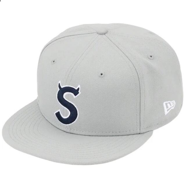 Supreme S logo New Era Cap 7 5/8 Gray