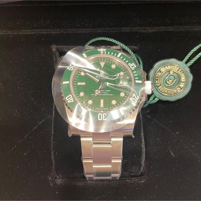 A BATHING APE(アベイシングエイプ)のA BATHING APE TYPE 1 BAPEX GREEN ベイペックス メンズの時計(腕時計(アナログ))の商品写真