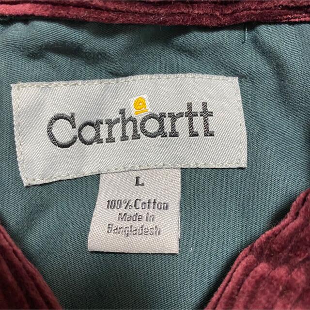 carhartt(カーハート)の90s 古着 カーハート コーデュロイ シャツ ビッグシルエット ゆるだぼ メンズのトップス(シャツ)の商品写真