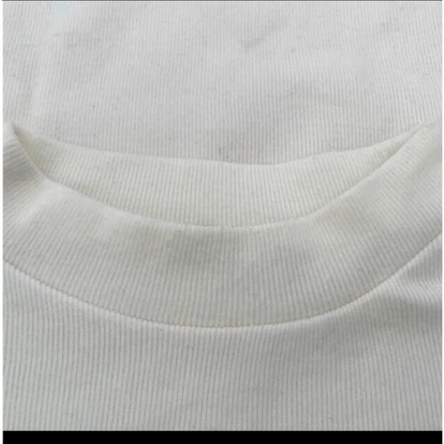 ZARA(ザラ)のザラ　ソフトタッチハイネックTシャツ　ホワイト メンズのトップス(Tシャツ/カットソー(半袖/袖なし))の商品写真