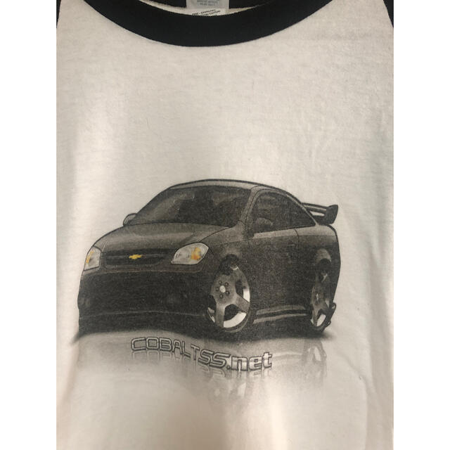 古着 anvil  ラグランTシャツ 車  メンズS  七分袖 メンズのトップス(Tシャツ/カットソー(七分/長袖))の商品写真