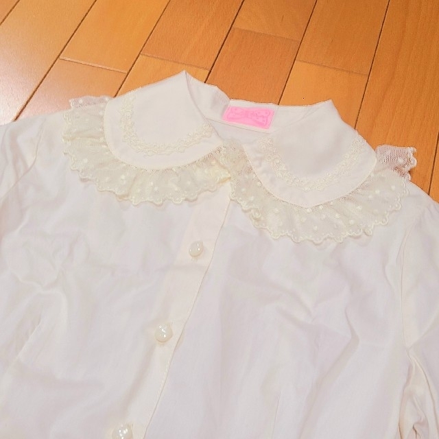 Angelic Pretty(アンジェリックプリティー)のAngelic Pretty★トットレース背面シャーリングブラウス レディースのトップス(シャツ/ブラウス(長袖/七分))の商品写真