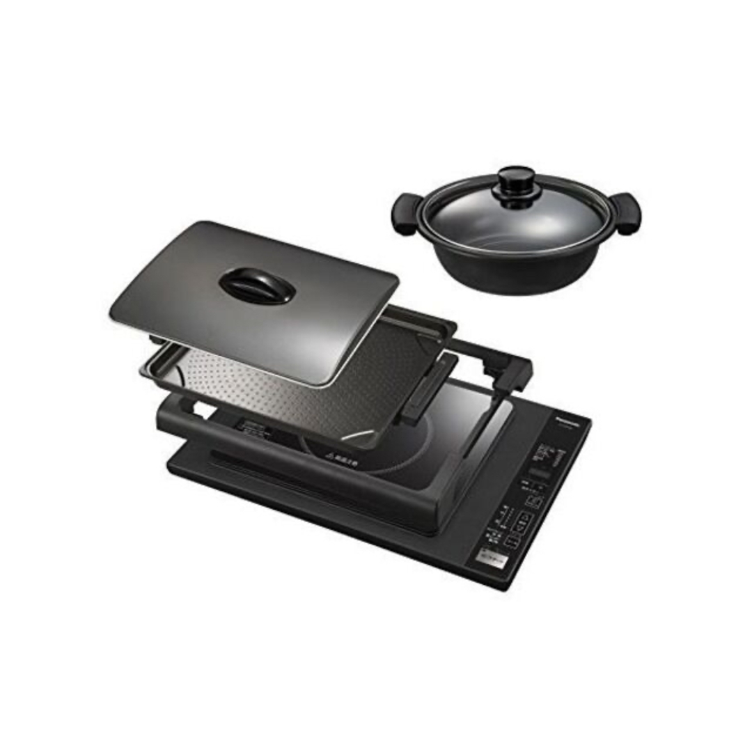 Panasonic - パナソニック IHホットプレート IH調理器 鍋付 焼肉 Panasonic - パナソニック IHホットプレート IH調理器 鍋付 焼肉