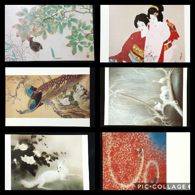 日本画の巨匠・有名作家のポストカードセット！美術・ミュージアムグッズ エンタメ/ホビーのコレクション(印刷物)の商品写真