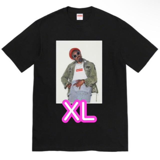 新品 送料込 Supreme André 3000 Tee XL 黒 ブラックTシャツ/カットソー(半袖/袖なし)