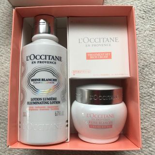 ロクシタン(L'OCCITANE)のロクシタン　レーヌブランシュ美白化粧水クリームセット新品！(化粧水/ローション)