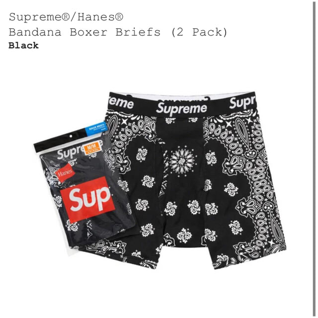 Mサイズ Supreme/Hanes®Bandana Boxer Briefs アンダーウェア Mサイズ Supreme/Hanes®Bandana Boxer Briefs アンダーウェア