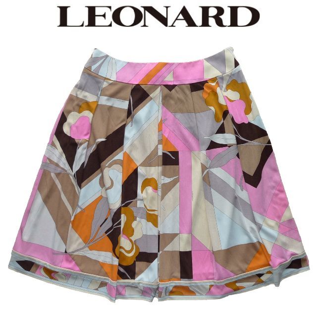 46%割引 【翌日発送可能】 LEONARD - LEONARD カンカン 花柄 スカート
