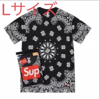 シュプリーム(Supreme)のSupreme Hanes Bandana Tagless Tees 2Pack(Tシャツ/カットソー(半袖/袖なし))